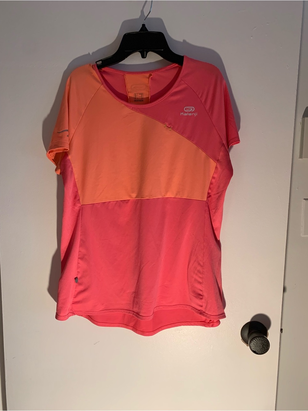 Decathlon, Women’s Two-Tone Pink & Peach Running Tee